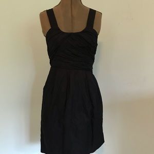 J Crew Black Taffeta Dress Size 0